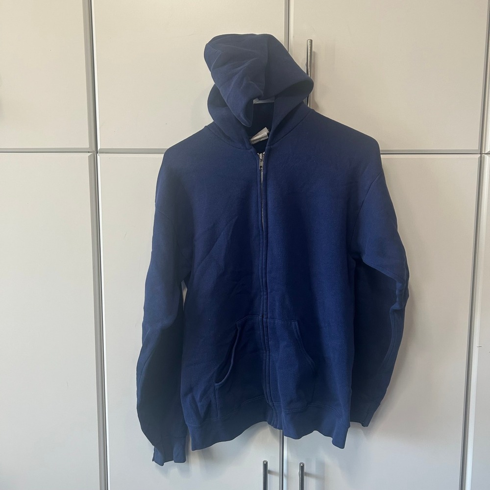 Max Active Youth XL Navy‎ Blue Full Zip Hoodie Fleece Sweatshirt Made in USA